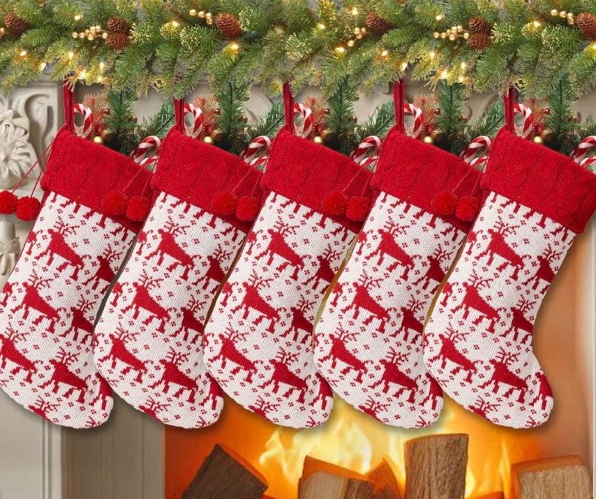 Christmas Stocking With Pom Pom 18