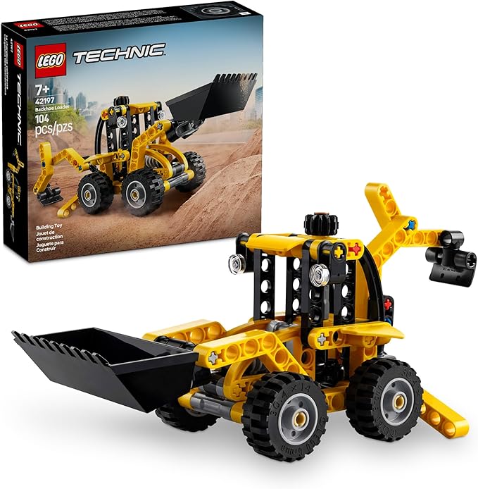 LEGO Technic Backhoe Loader Construction Toy - Building Toy Set for Boys and Girls, Ages 7+ - Educational Gift Idea for