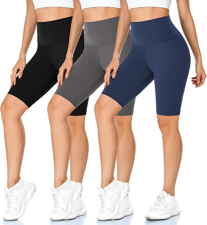MOREFEEL 3 Pack Buttery Soft Biker Shorts for Women - 5
