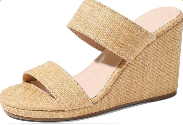 Mikarka Slip On Wedge Sandals Open Toe Espadrilles