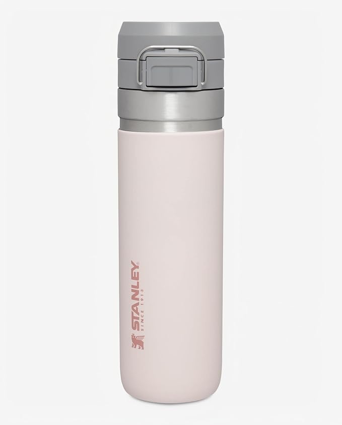 Stanley Quick Flip GO Water Bottle 24 oz | Push Button Lid | Leakproof and Packable for Travel and Sports | Insulated St