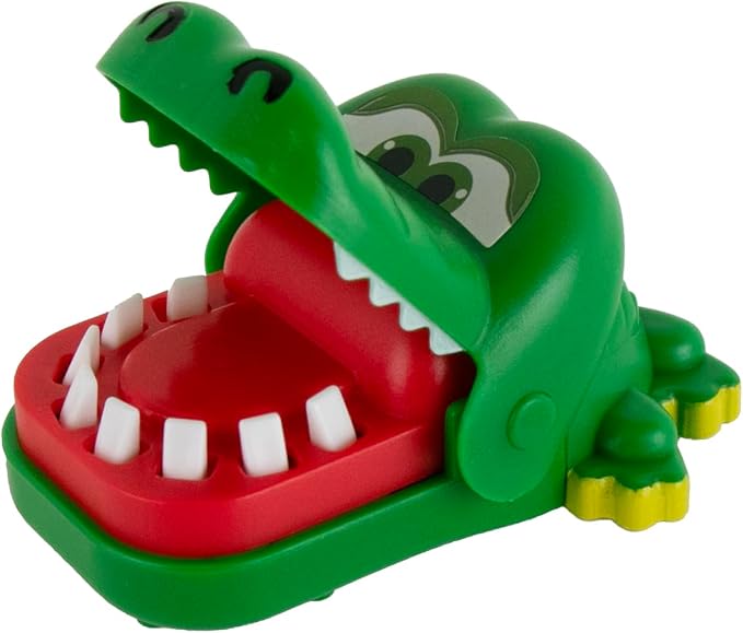World's Smallest Crocodile Dentist, Miniature Fully Playable Dentist Board Game, Portable Travel Game, Collectible Toy,